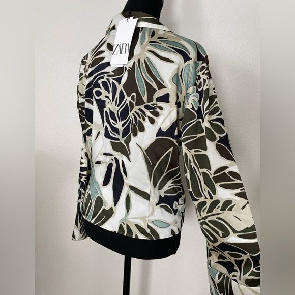 NWT Zara Tropical Print Top - Picture 14 of 15